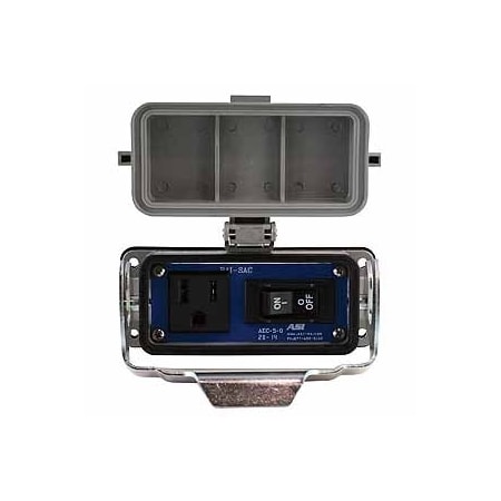 Automation Systems Interconnect Panel Interface Connector With A 5A Breaker And A 120V Single AC Receptacle RAI-SAC-104-B